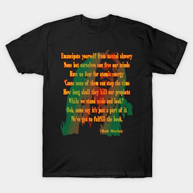 Redemption Song T-Shirt by Bashiri74